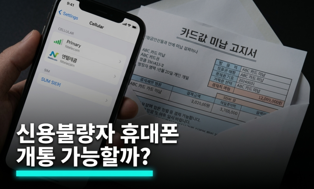 신용불량자 핸드폰 개통, 통신연체 있으면 선불폰 신규가입, 없으면 알뜰폰 후불요금제도 가입 가능합니다.